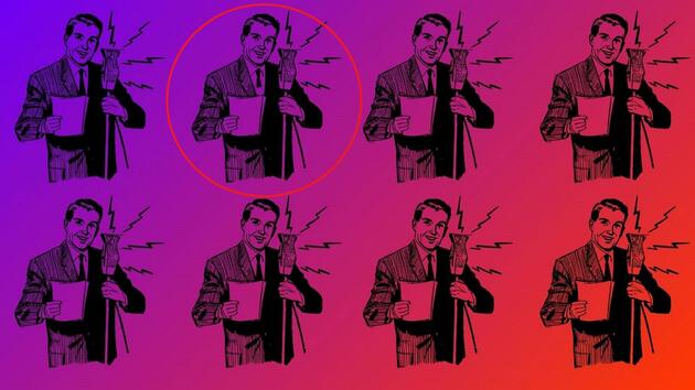 zagadka optyczna z zaznaczoną różnicą